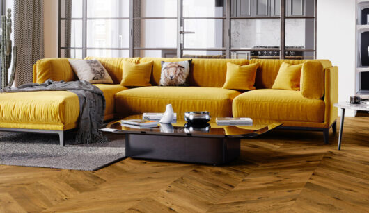 Timba Floor Engineered Chevron - Smoked Oak Brushed Matt Lacquered 2069